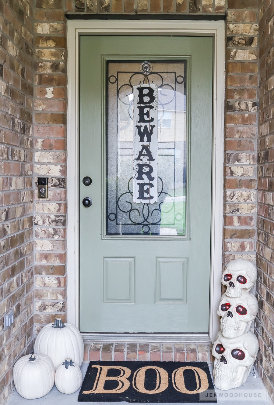 20 crafty days of halloween) front door spooky eyes - See Vanessa