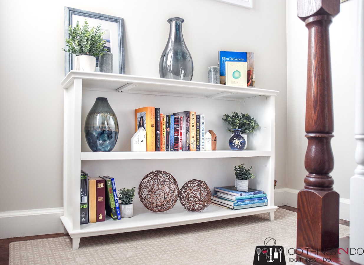 How To Build A DIY Low Bookcase Bookshelf Storage