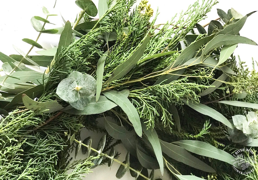 How To Make An Evergreen and Eucalyptus Wreath in 10 Easy Steps