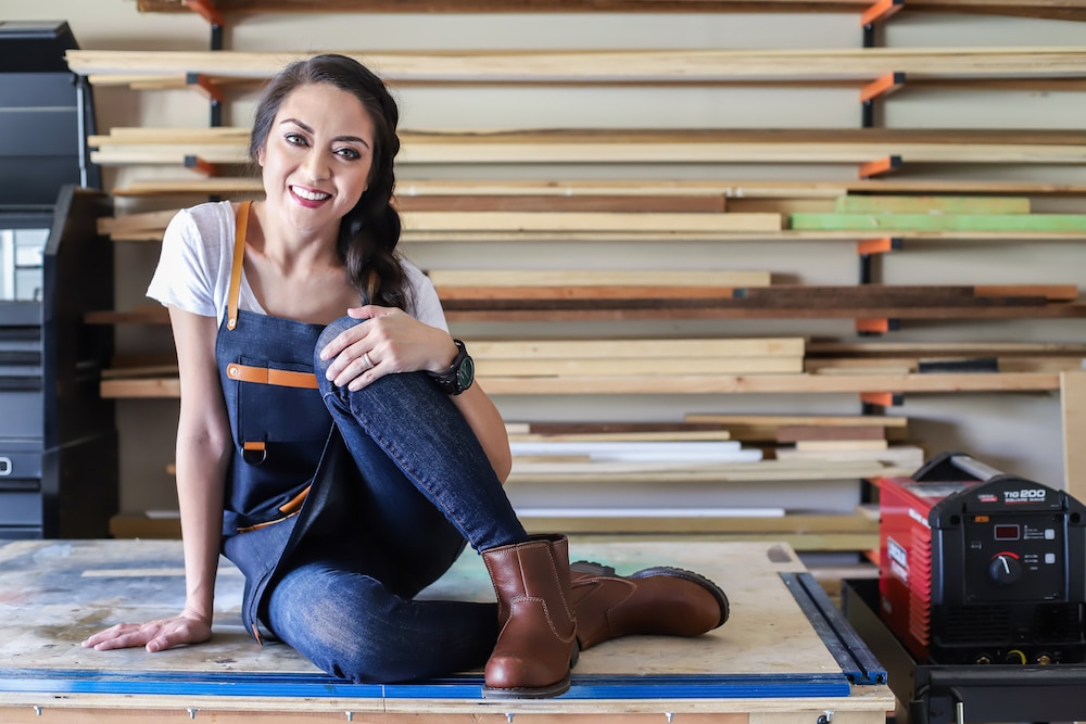 Jen Woodhouse in her workshop