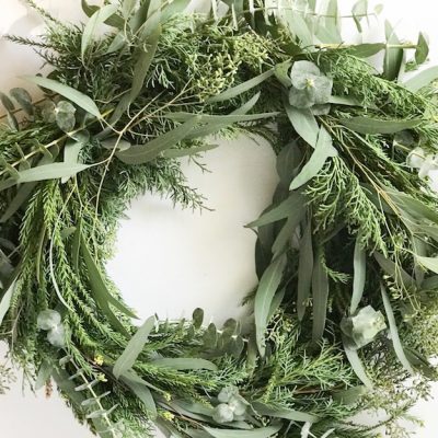 How to Make an Evergreen and Eucalyptus Wreath in 10 Easy Steps