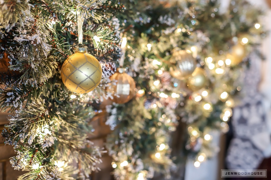 Glittery teardrop garland from The Home Depot