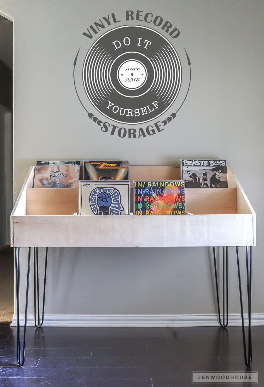 How to build a DIY vinyl record storage cabinet display