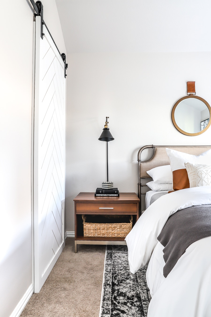 Guest bedroom refresh with the new home decor line from The Home Depot