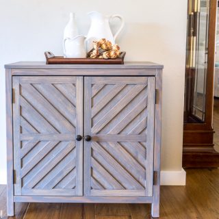 How to build a DIY storage cabinet foyer console