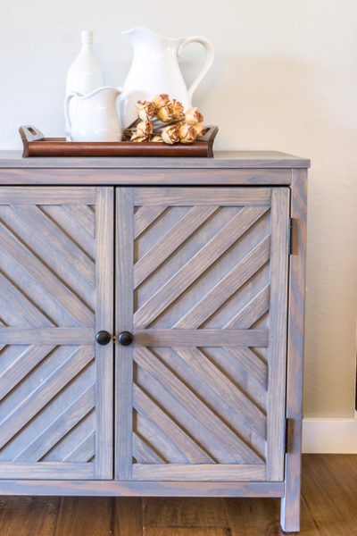 How to build a DIY storage cabinet foyer console