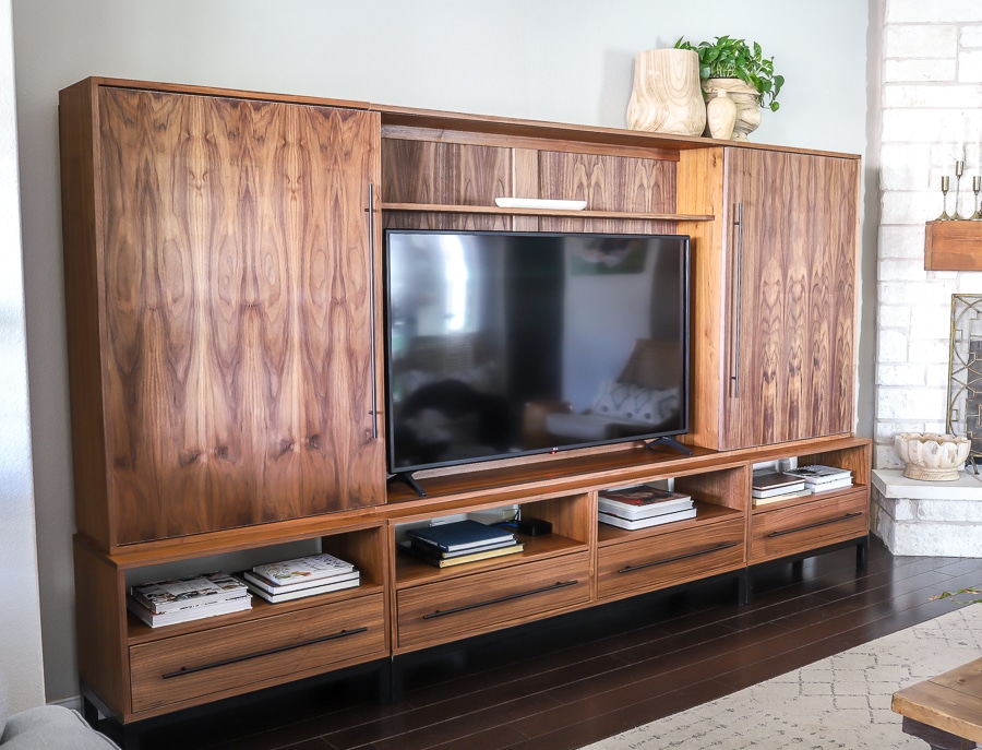 How to build a DIY TV media console unit entertainment center