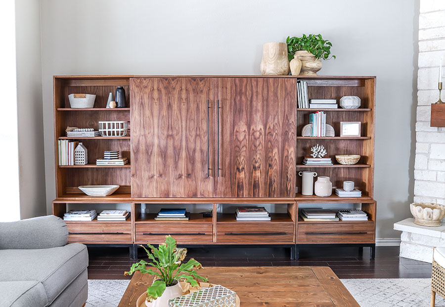 arhaus media wall unit