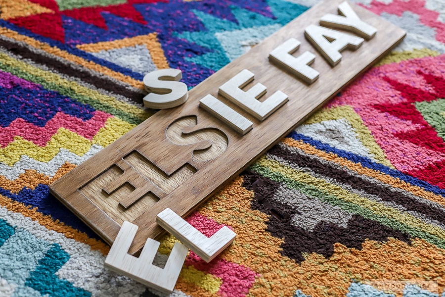 How To Make a DIY Personalized Wooden Name Puzzle with the ...