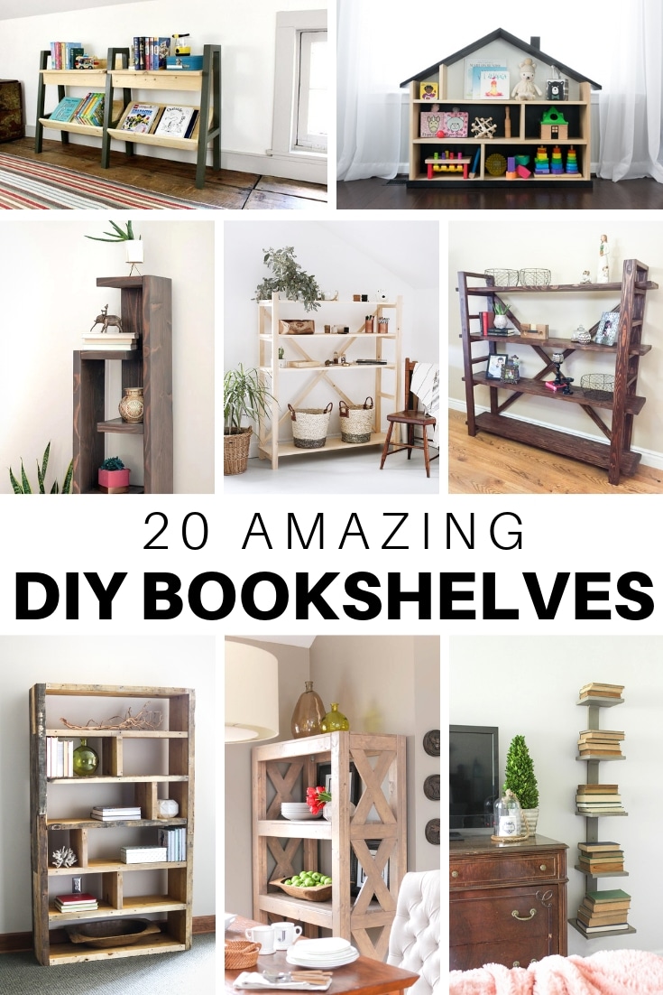 20 Amazing Diy Bookshelf Plans And Ideas The House Of Wood,Landscaping Ideas Front Of House Australia