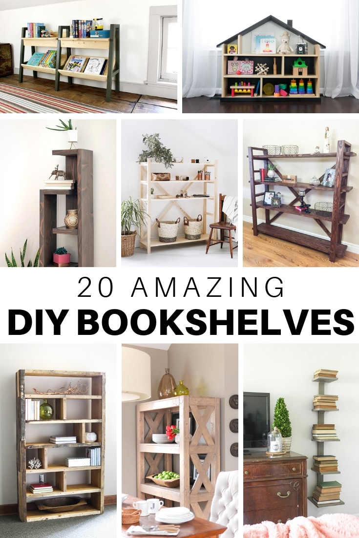 20 Amazing DIY Bookshelf Plans and Ideas – The House of Wood