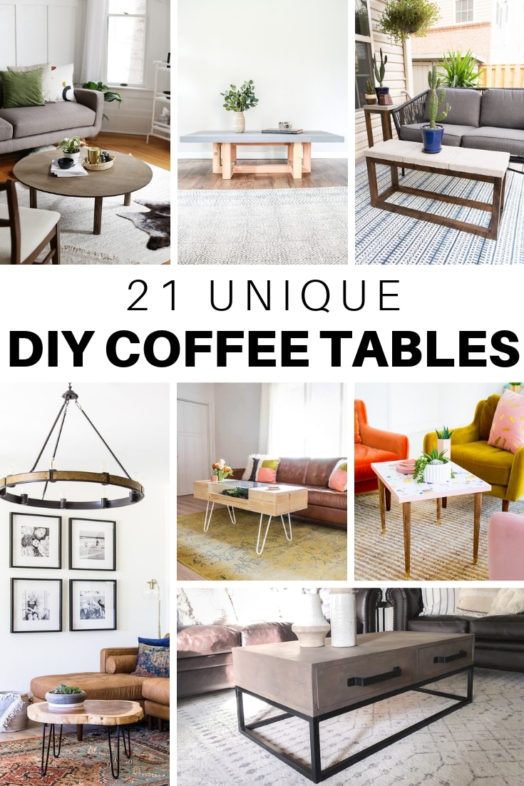 21 Unique DIY Coffee Tables Ideas and Plans – The House of ...