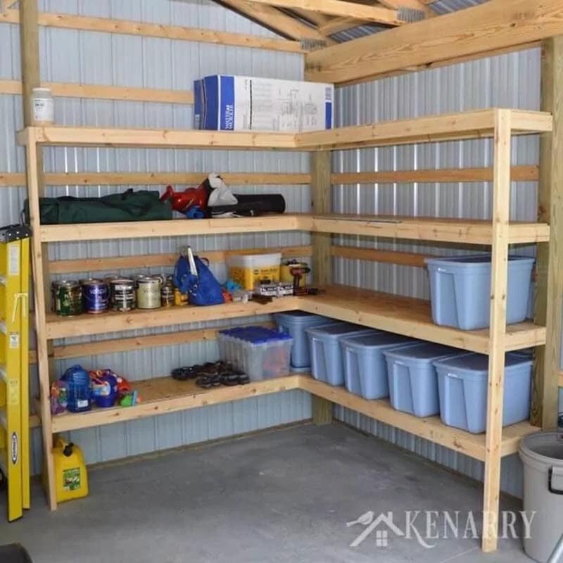 20 Thrifty Diy Garage Organization, Diy Corner Garage Cabinet