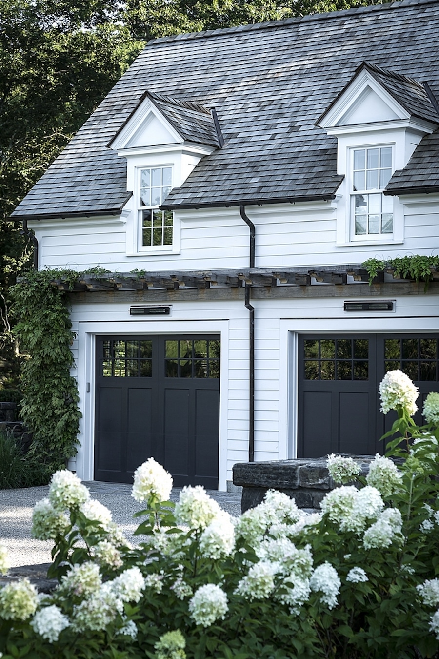 Detached garage with dormers