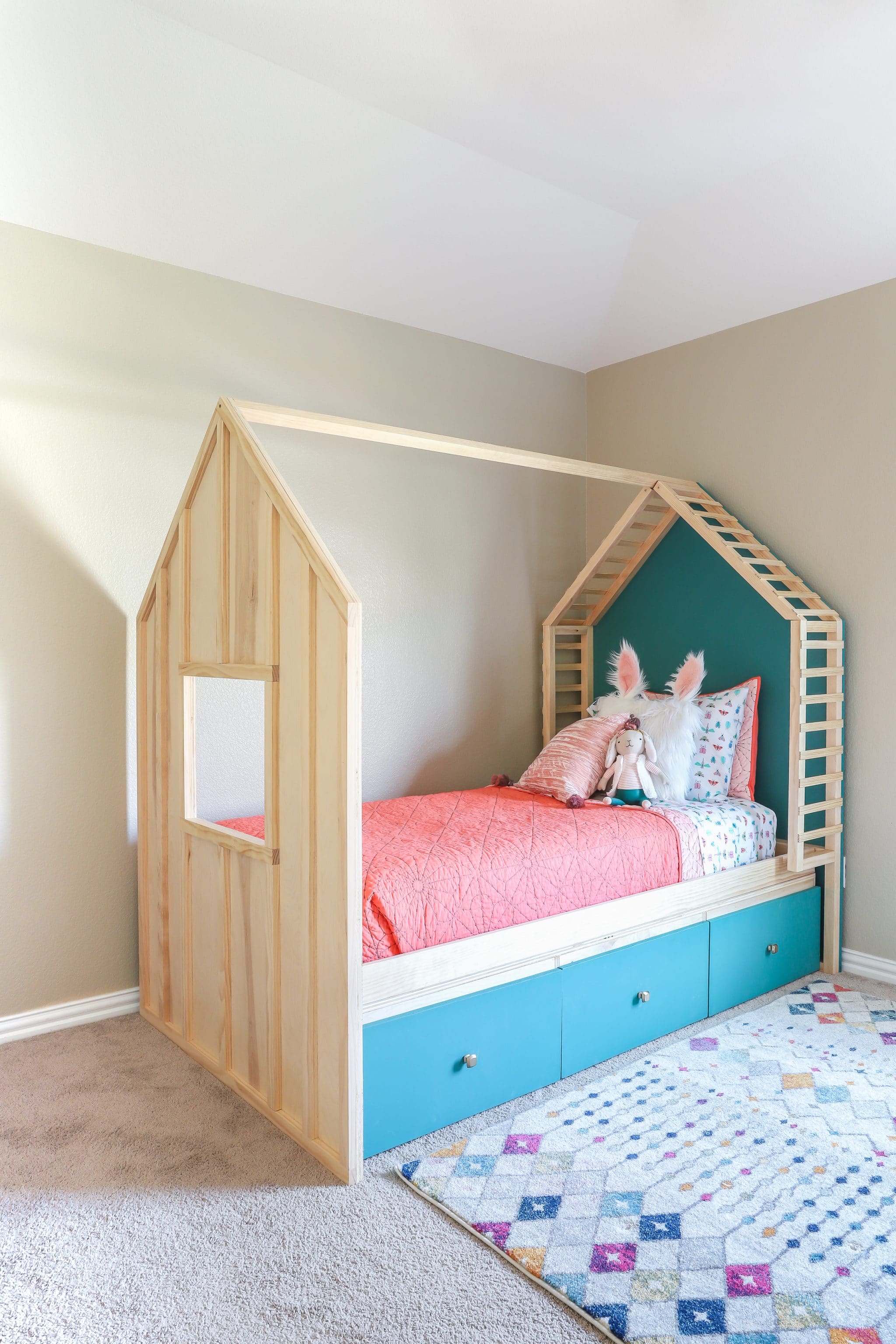 kids bed and storage