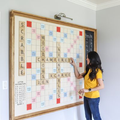 How to make a DIY giant wall scrabble game