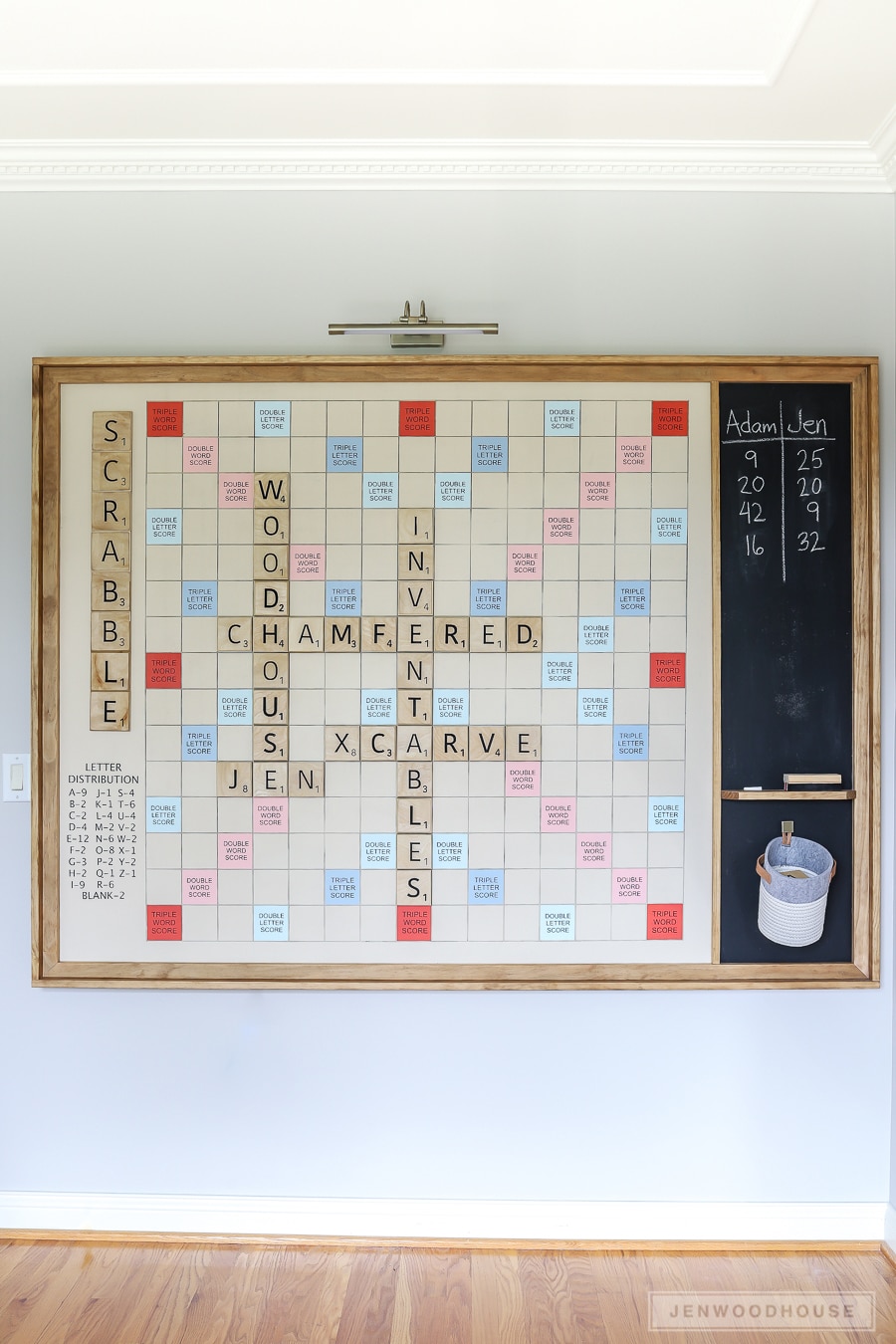 How To Make A Diy Giant Wall Scrabble Game Board