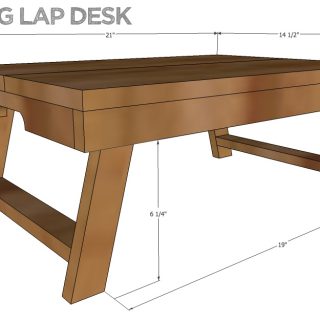 How To Build A Diy Lap Desk Breakfast Tray Folding Lap Desk