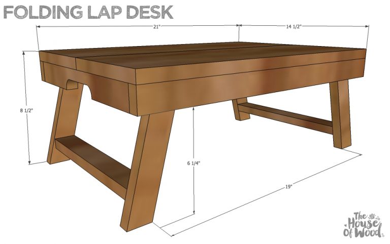 DIY Folding Lap Desk Plans by Jen Woodhouse Free plans