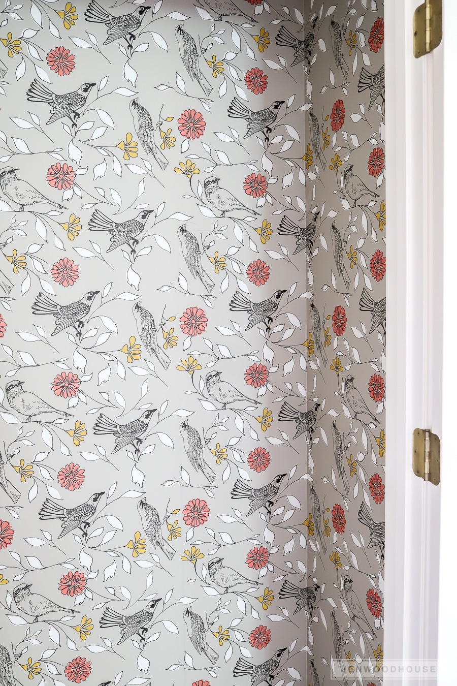 How to install wallpaper in a closet