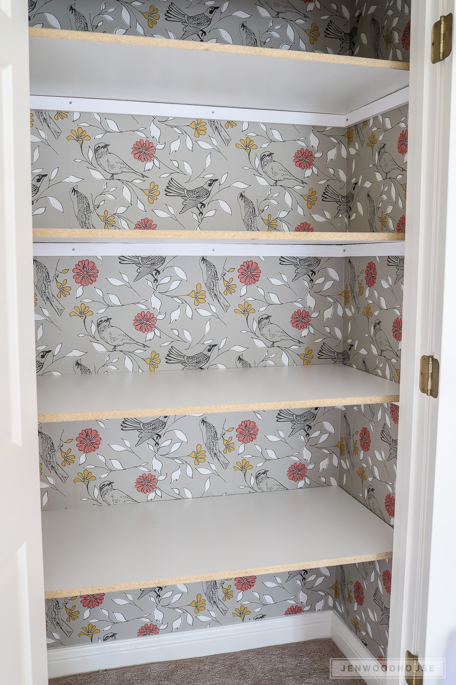 Linen closet makeover