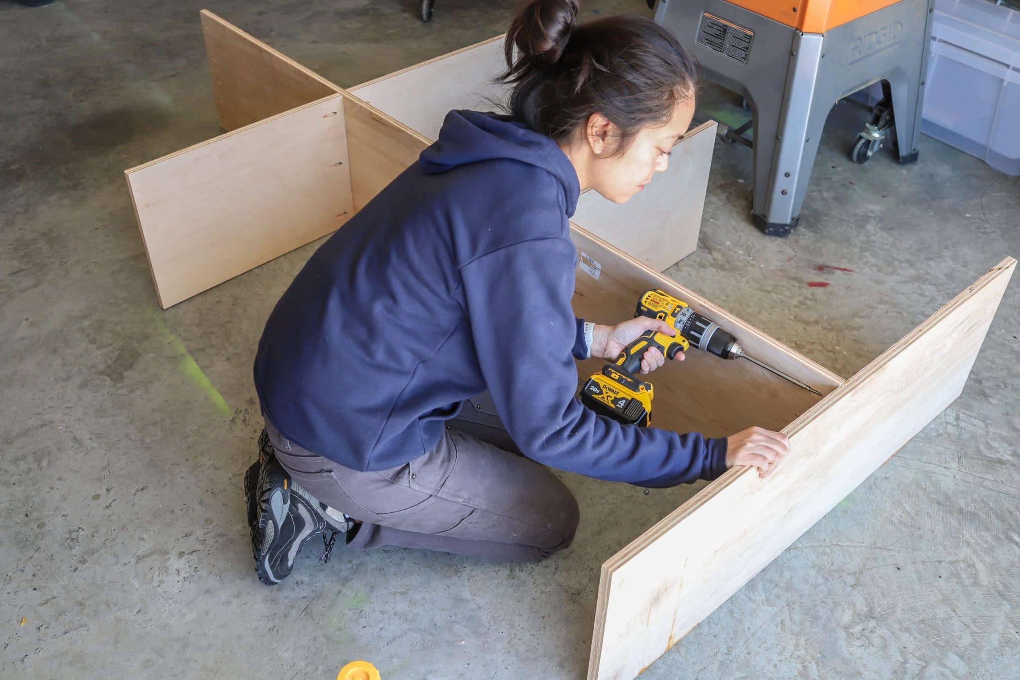 How to build a DIY Kids House Bed with Storage Drawers