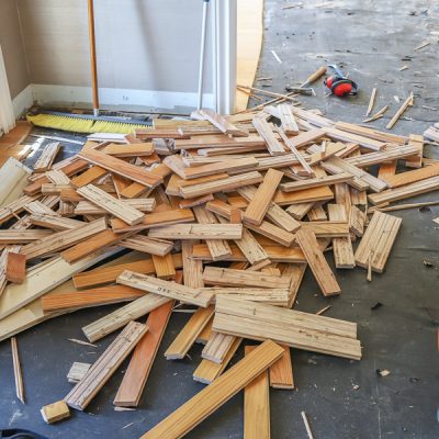How to remove hardwood flooring the easy way!