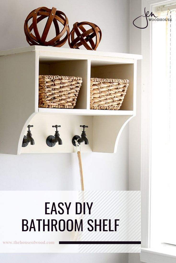 DIY Bathroom Shelves