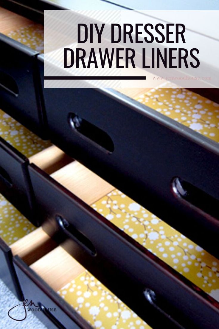 DIY Dresser: Cedar Dresser Drawer Liners