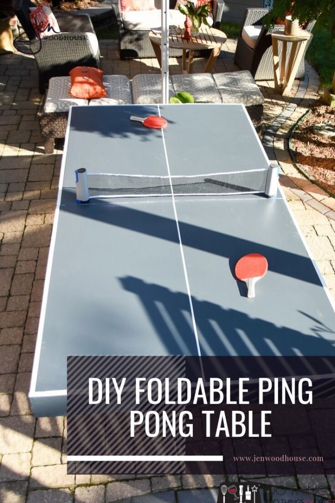 How To Make A DIY Folding Ping Pong Table Half the cost of storebought!