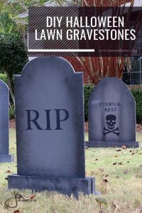 DIY Halloween Lawn Gravestones – The House of Wood