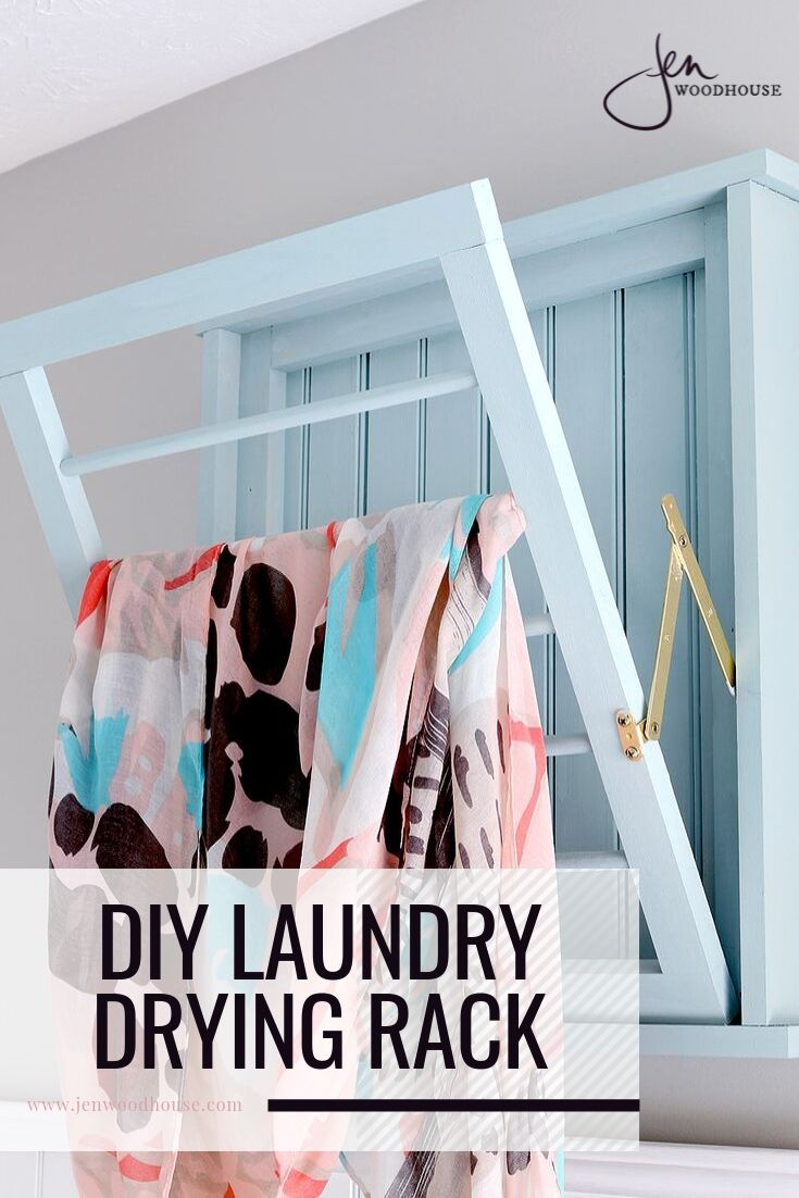 Laundry room ladder online drying rack