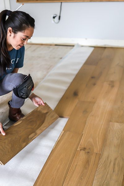 How to install click lock engineered hardwood flooring