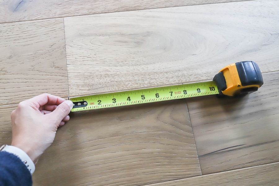 Stagger seams when installing hardwood flooring