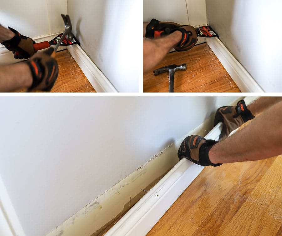 How to remove baseboards the easy way!