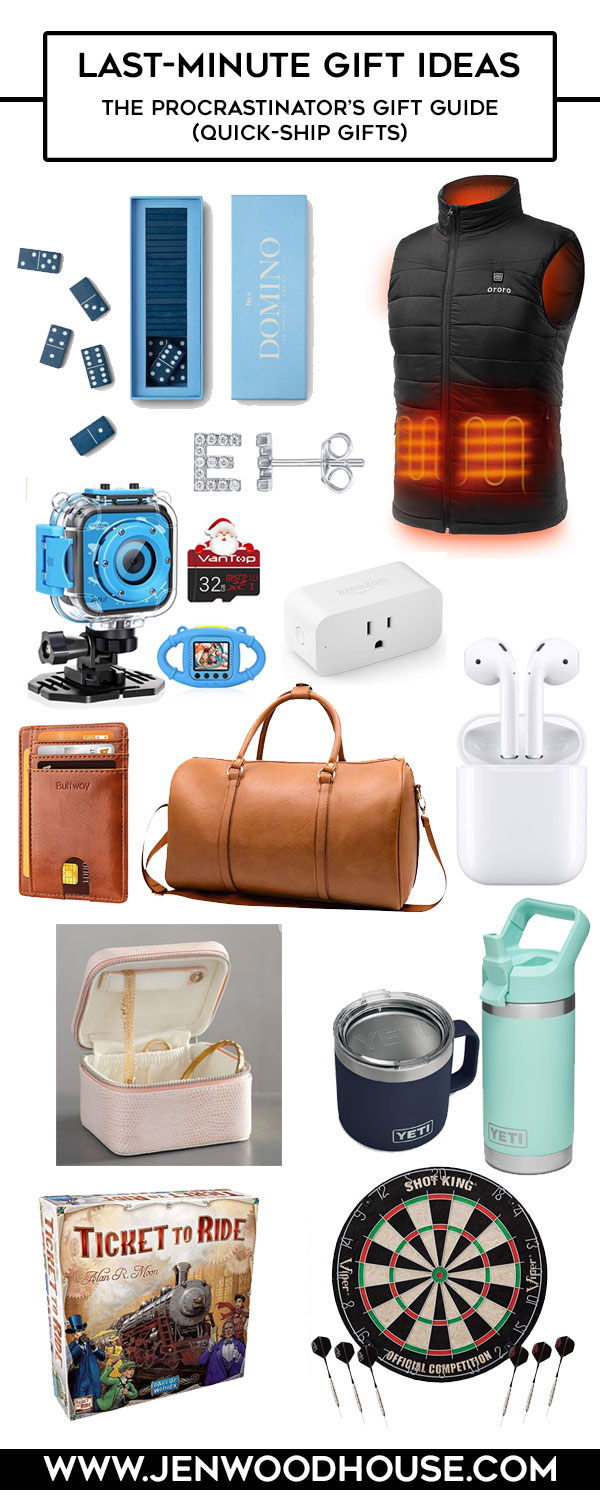 Last minute gift ideas - quick-ship gifts - a procrastinator's gift guide