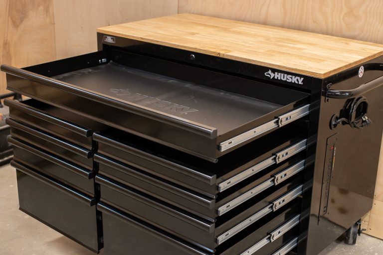 Husky 46 inch 9-Drawer Mobile Workbench Review
