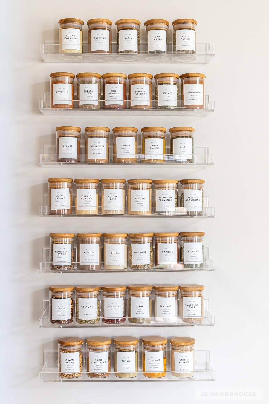 How to Organize Your Spice Jars With Labels! - South House Designs