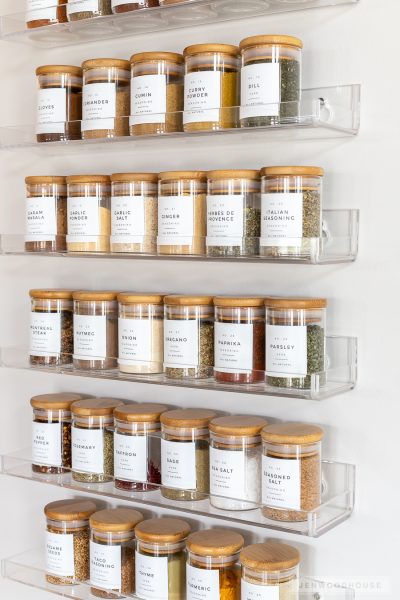 Spice rack organization ideas