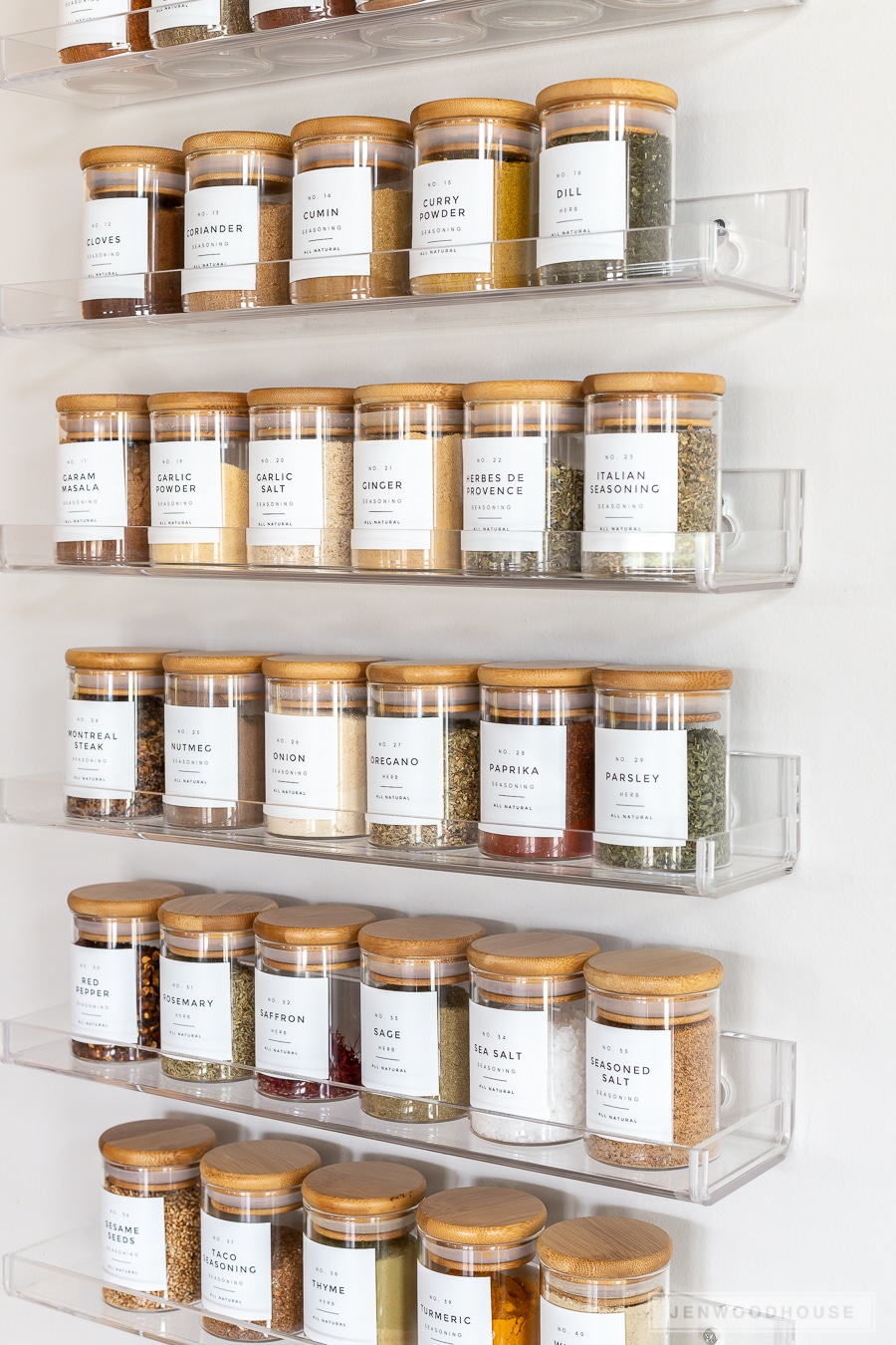 Spice rack organization ideas