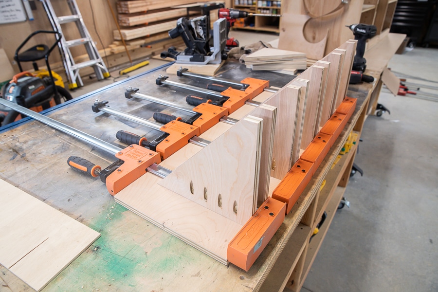 How to build a DIY clamp rack