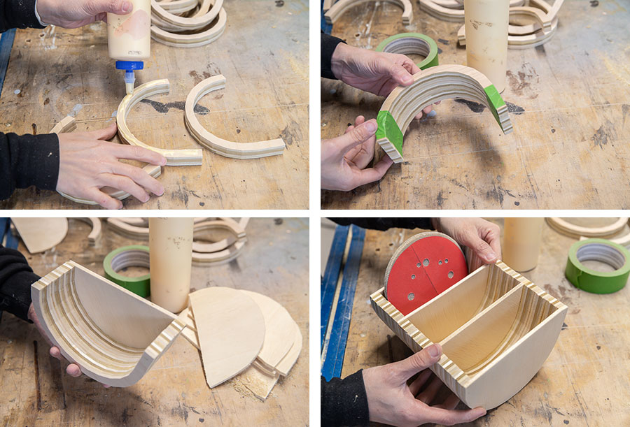 How to make a DIY sanding disc sandpaper storage organizer from scrap wood