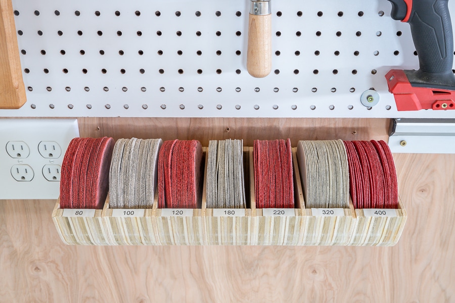 How To Make a DIY Sandpaper Storage Organizer