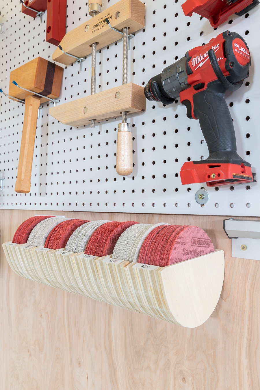 How To Make a DIY Sandpaper Storage Organizer