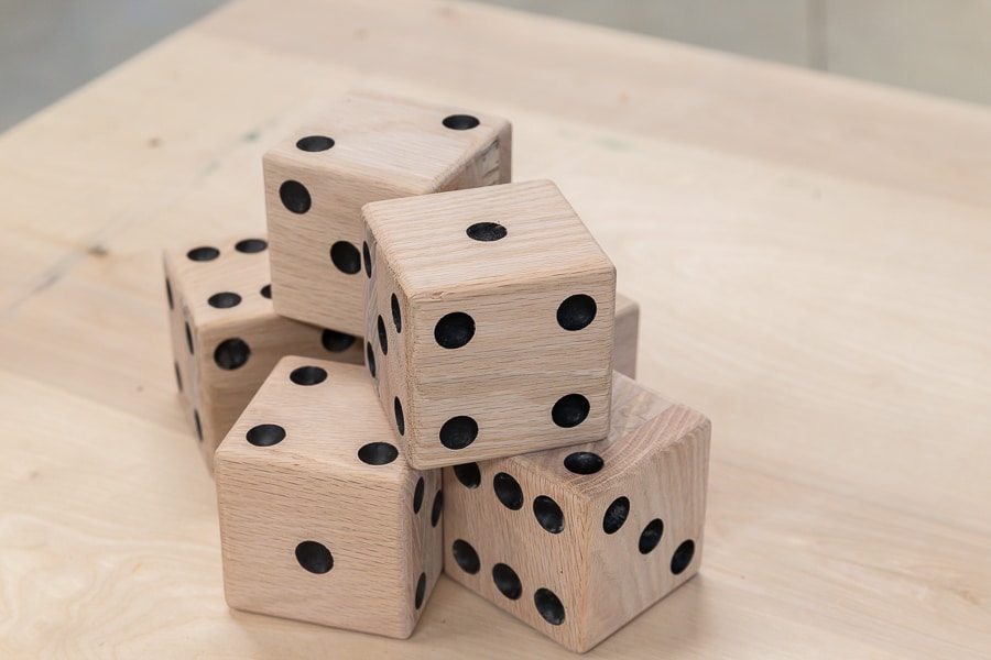 How to make large DIY dice for Yard Games