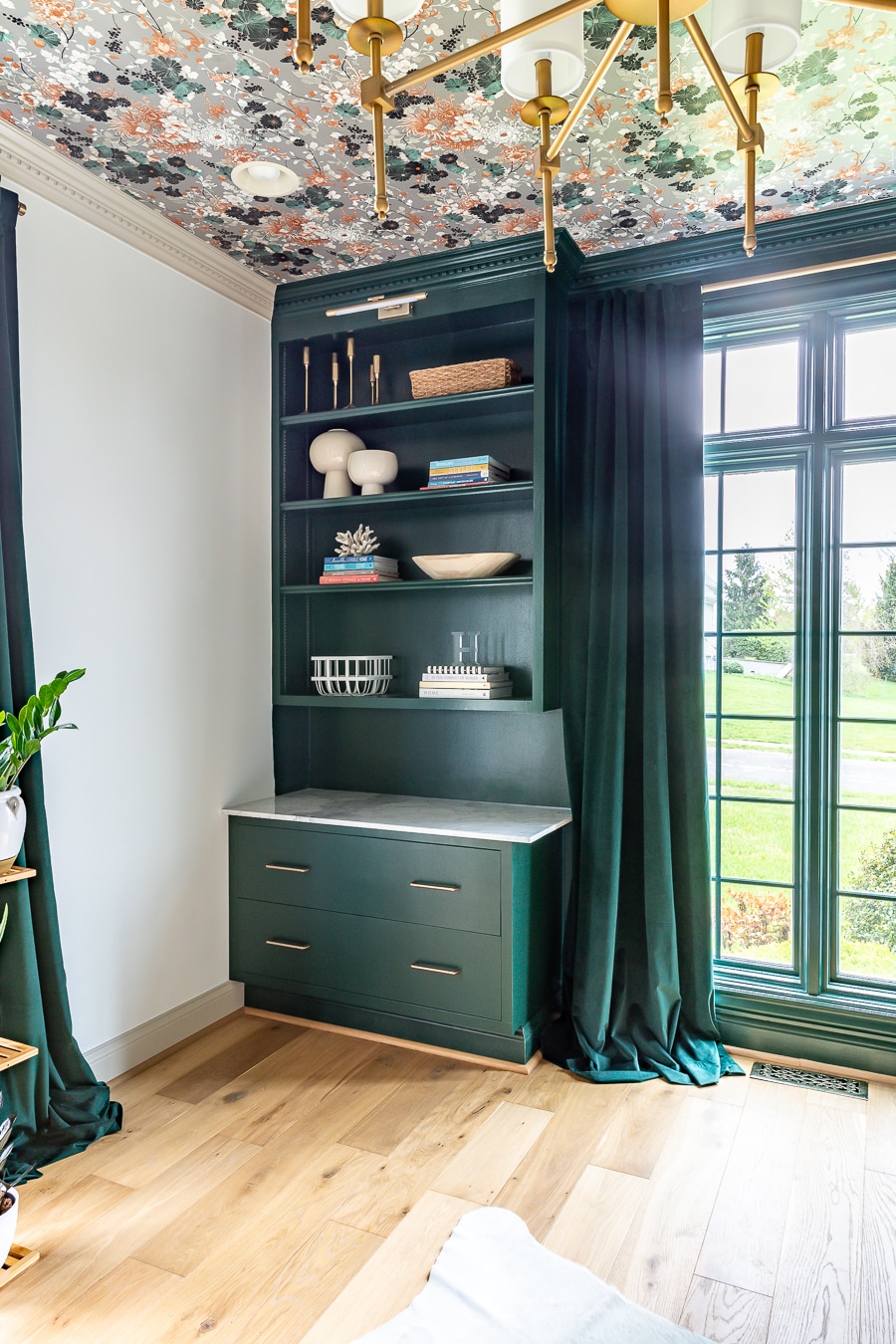 Two Drawer Base Cabinet with Scooped Drawer Modification