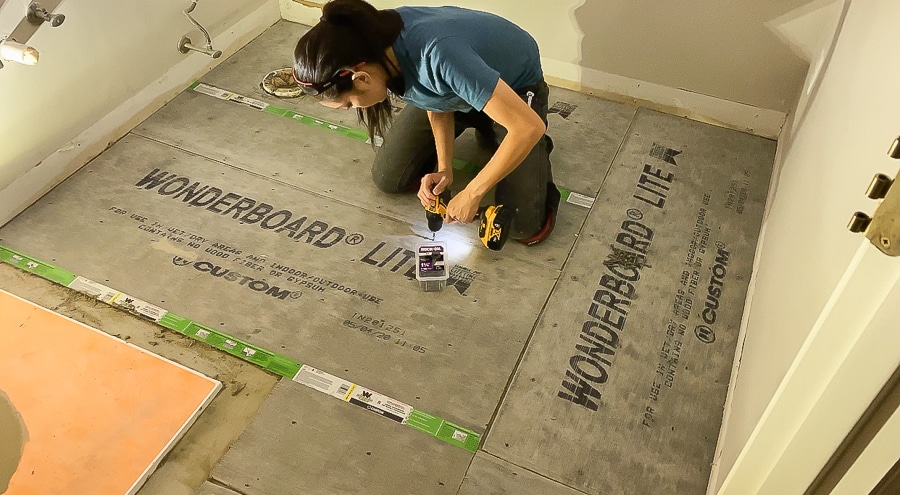 bathroom cement board