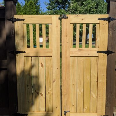 Twin DIY Wooden Garden Gates