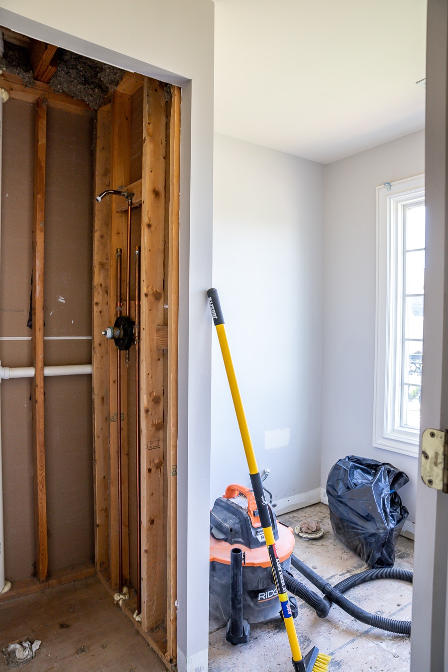 bathroom demo day 1 complete!