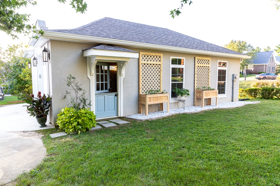 How To Build a Raised Planter Bed with Trellis - Cottage On Bunker